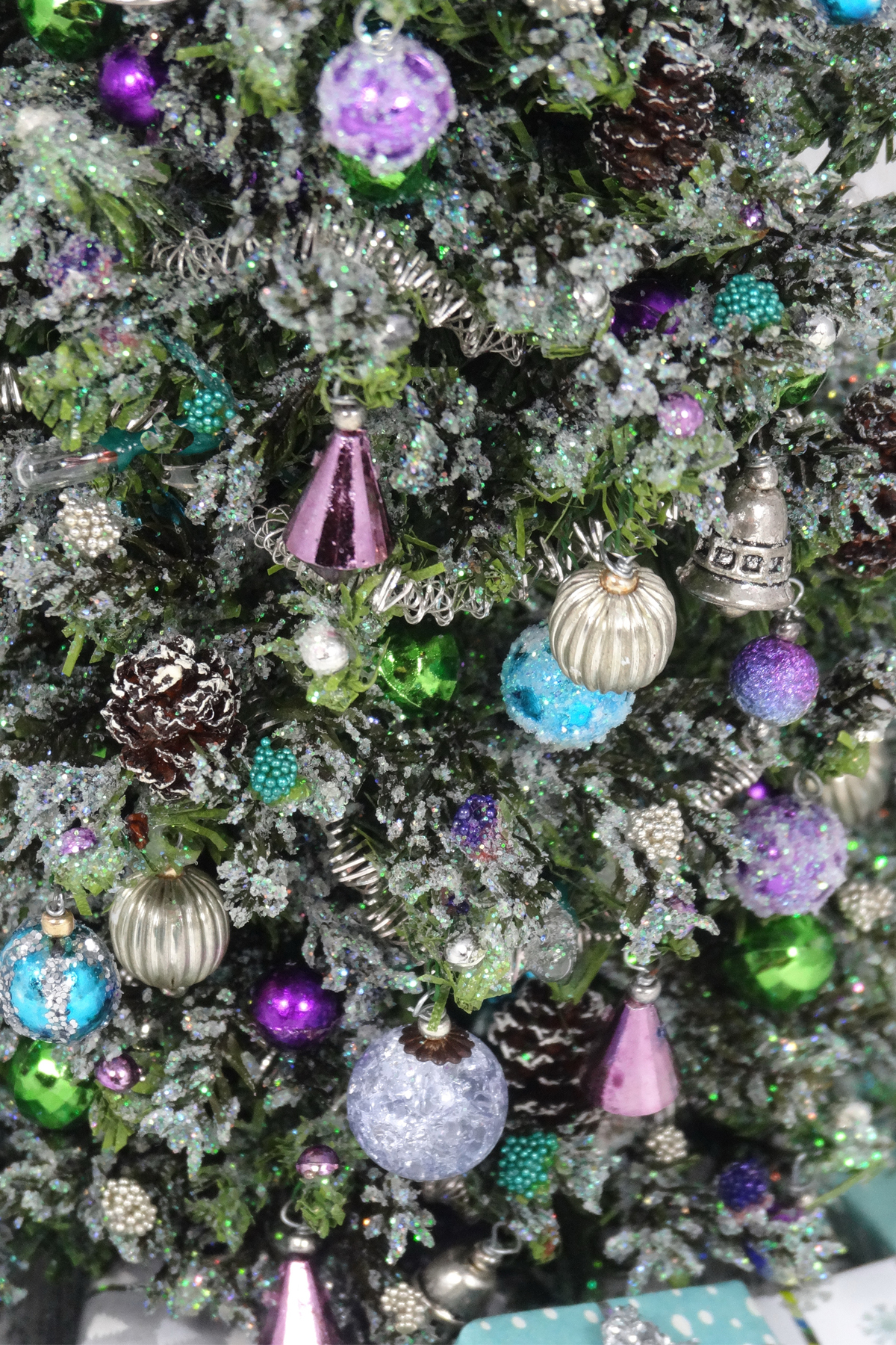 (image for) 8.75 Luxury OOAK 12th scale Dollshouse Frosted Christmes Tree